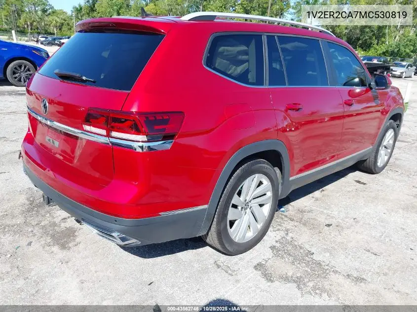 1V2ER2CA7MC530819 2021 Volkswagen Atlas 3.6L V6 Sel