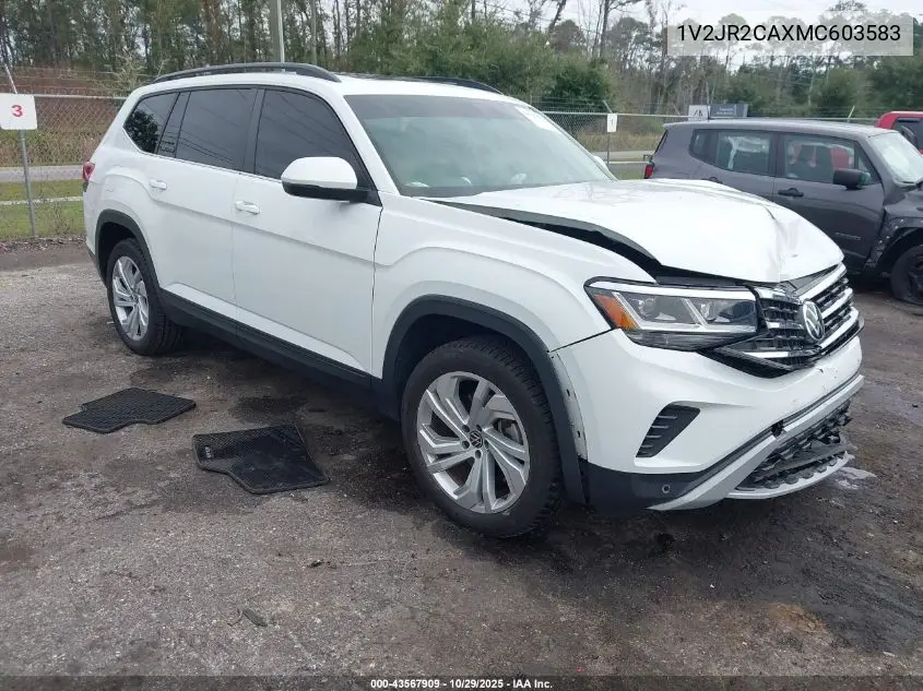 1V2JR2CAXMC603583 2021 Volkswagen Atlas 3.6L V6 Se W/Technology