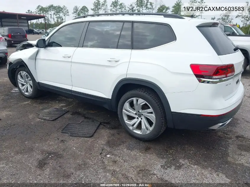 1V2JR2CAXMC603583 2021 Volkswagen Atlas 3.6L V6 Se W/Technology