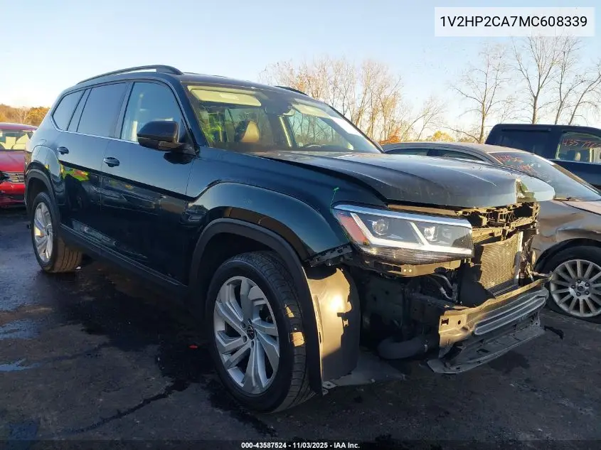 1V2HP2CA7MC608339 2021 Volkswagen Atlas 2.0T Se W/Technology