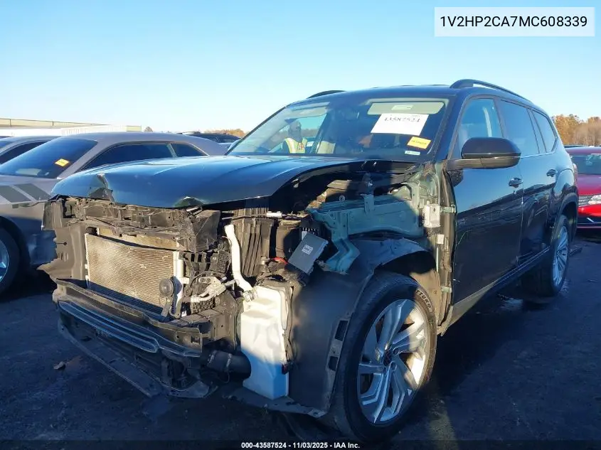 1V2HP2CA7MC608339 2021 Volkswagen Atlas 2.0T Se W/Technology