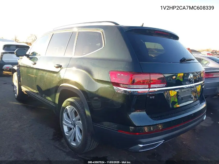 1V2HP2CA7MC608339 2021 Volkswagen Atlas 2.0T Se W/Technology