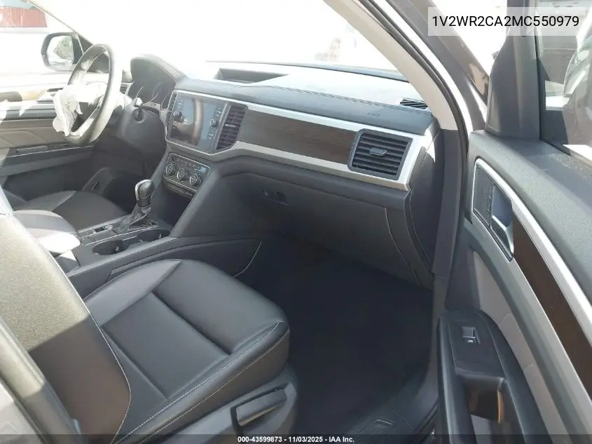 1V2WR2CA2MC550979 2021 Volkswagen Atlas 3.6L V6 Se W/Technology