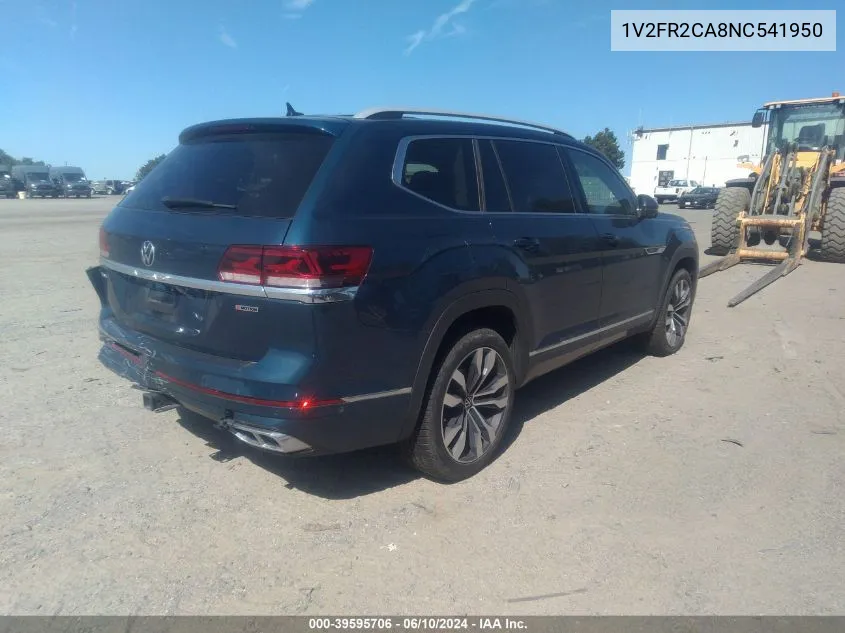 1V2FR2CA8NC541950 2022 Volkswagen Atlas 3.6L V6 Sel Premium R-Line