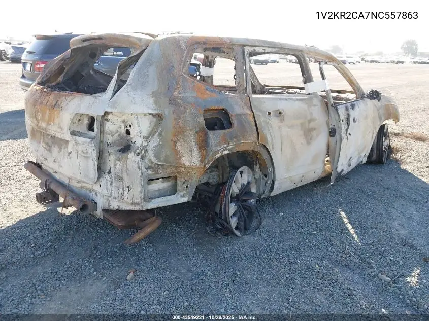 1V2KR2CA7NC557863 2022 Volkswagen Atlas 3.6L V6 Se W/Technology