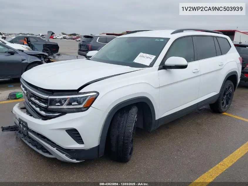 1V2WP2CA9NC503939 2022 Volkswagen Atlas 2.0T Se W/Technology