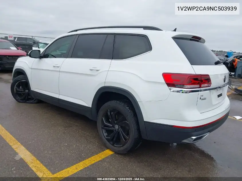 1V2WP2CA9NC503939 2022 Volkswagen Atlas 2.0T Se W/Technology
