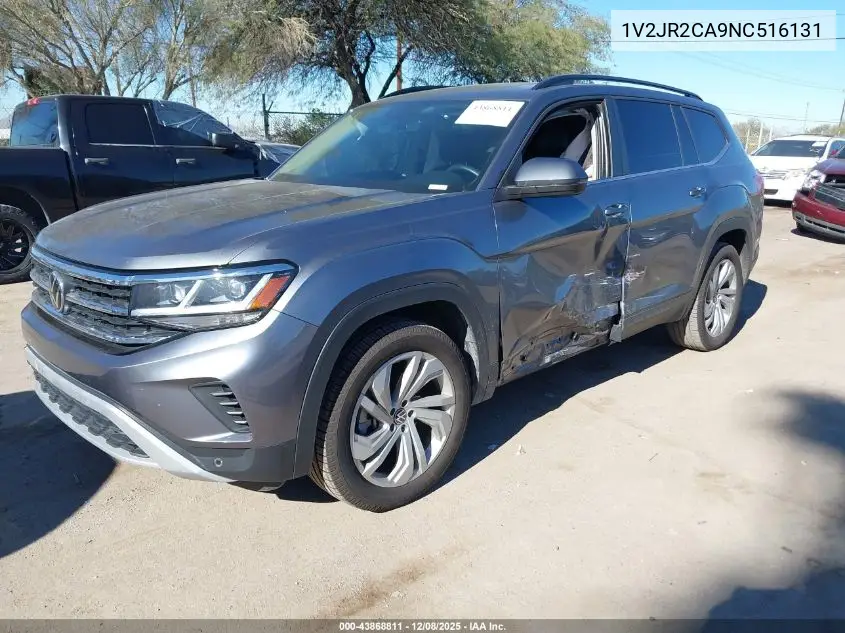 1V2JR2CA9NC516131 2022 Volkswagen Atlas 3.6L V6 Se W/Technology