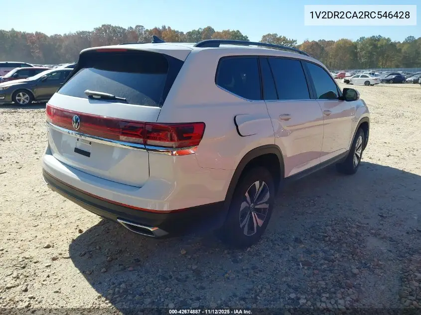 1V2DR2CA2RC546428 2024 Volkswagen Atlas 2.0T Se