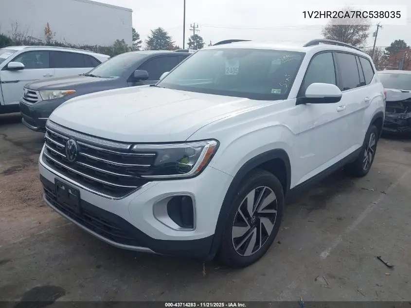 1V2HR2CA7RC538035 2024 Volkswagen Atlas 2.0T Se W/Technology