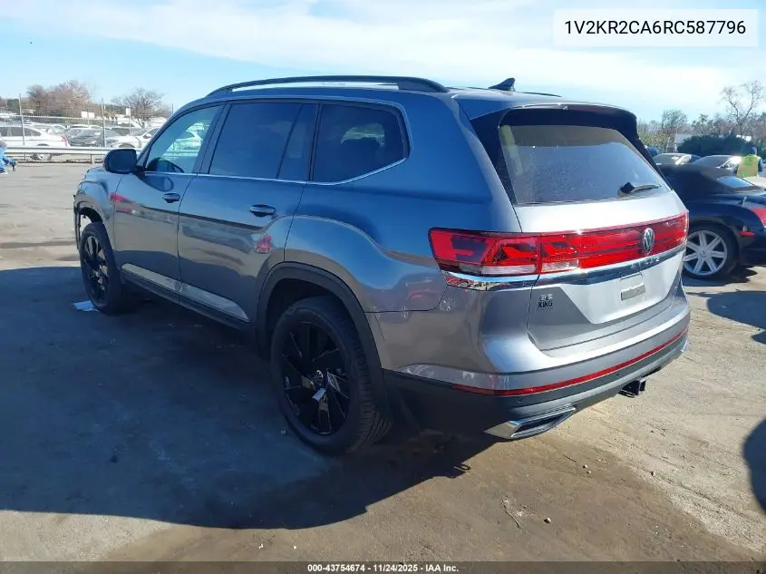 1V2KR2CA6RC587796 2024 Volkswagen Atlas 2.0T Se W/Technology
