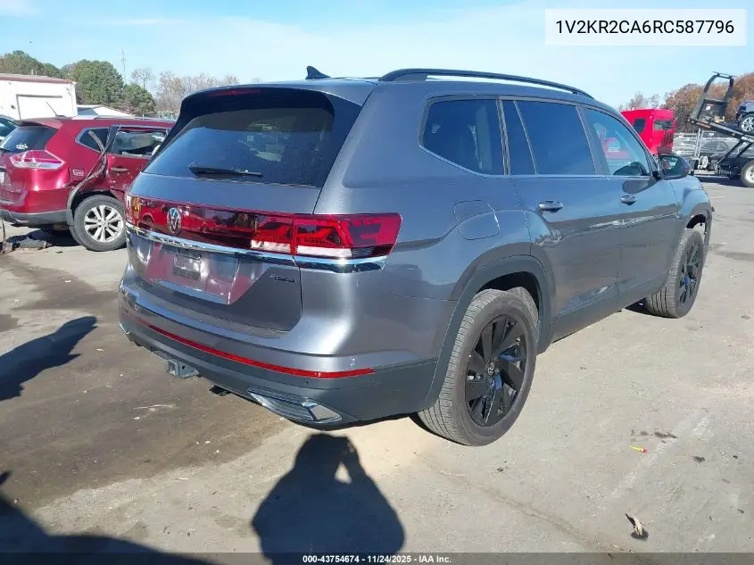 1V2KR2CA6RC587796 2024 Volkswagen Atlas 2.0T Se W/Technology