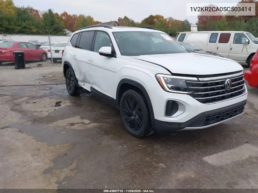 1V2KR2CA0SC503414 2025 Volkswagen Atlas 2.0T Se W/Technology