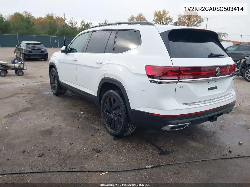 1V2KR2CA0SC503414 2025 Volkswagen Atlas 2.0T Se W/Technology