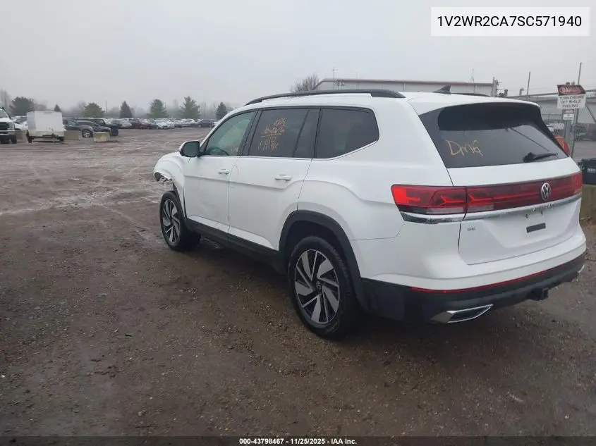 1V2WR2CA7SC571940 2025 Volkswagen Atlas 2.0T Se W/Technology