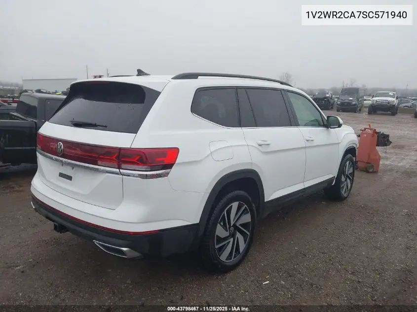 1V2WR2CA7SC571940 2025 Volkswagen Atlas 2.0T Se W/Technology