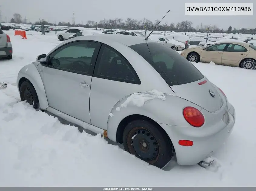 3VWBA21C0XM413986 1999 Volkswagen New Beetle Gl