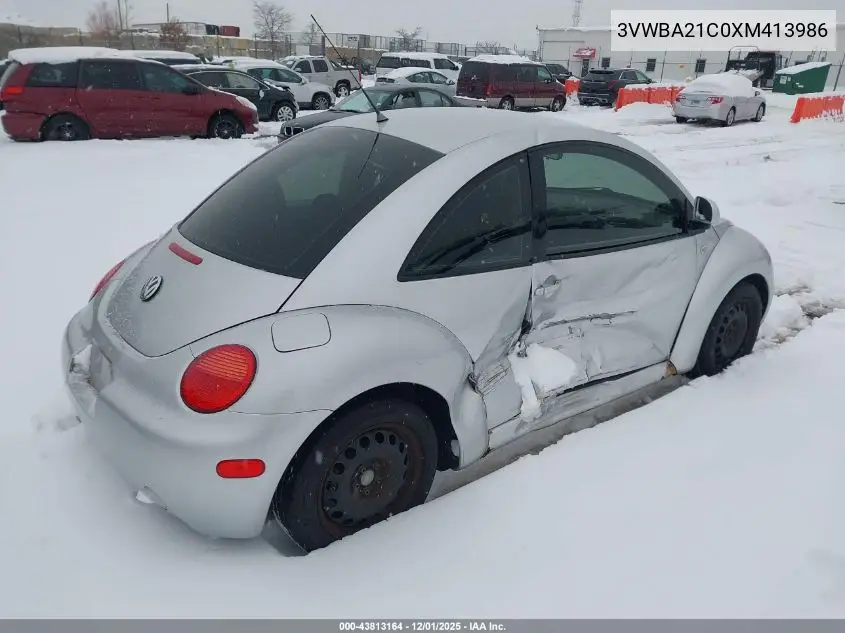 3VWBA21C0XM413986 1999 Volkswagen New Beetle Gl