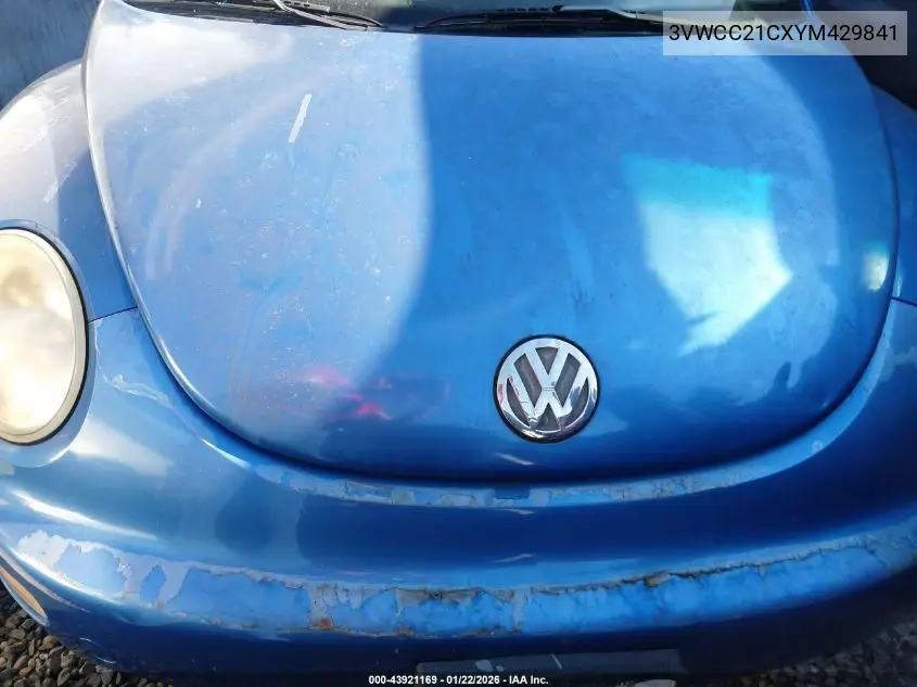 3VWCC21CXYM429841 2000 Volkswagen New Beetle Gls