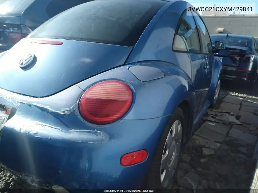 3VWCC21CXYM429841 2000 Volkswagen New Beetle Gls