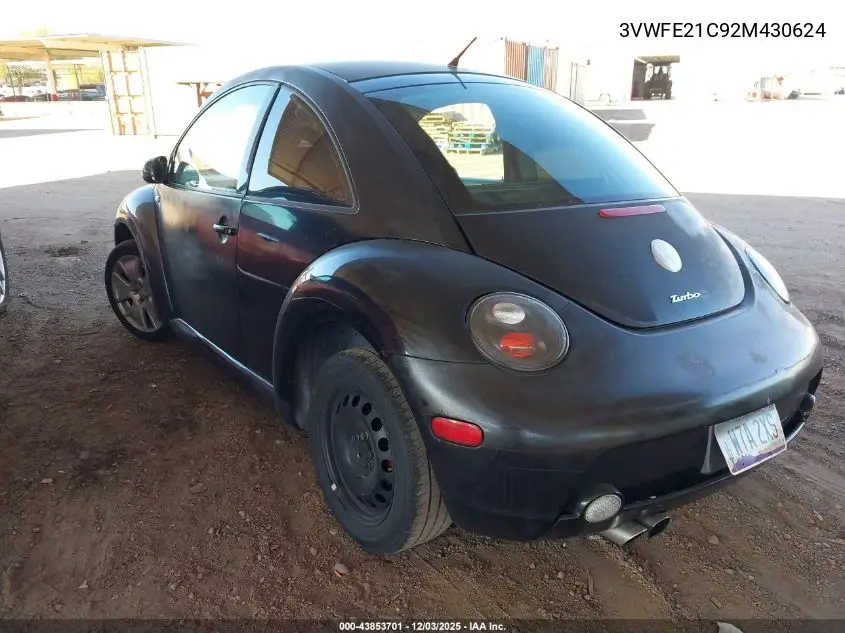 3VWFE21C92M430624 2002 Volkswagen New Beetle Turbo S