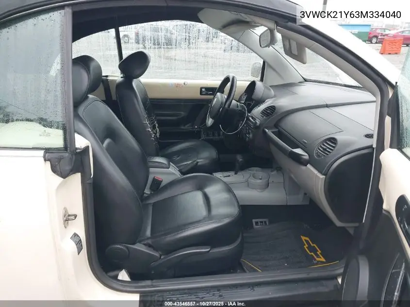 3VWCK21Y63M334040 2003 Volkswagen New Beetle Gls