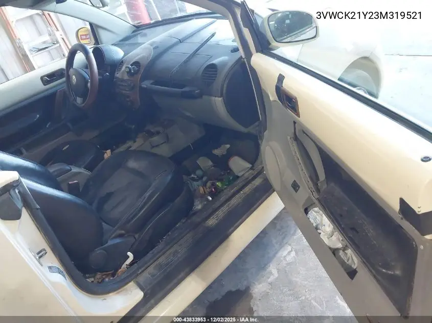 3VWCK21Y23M319521 2003 Volkswagen New Beetle Gls