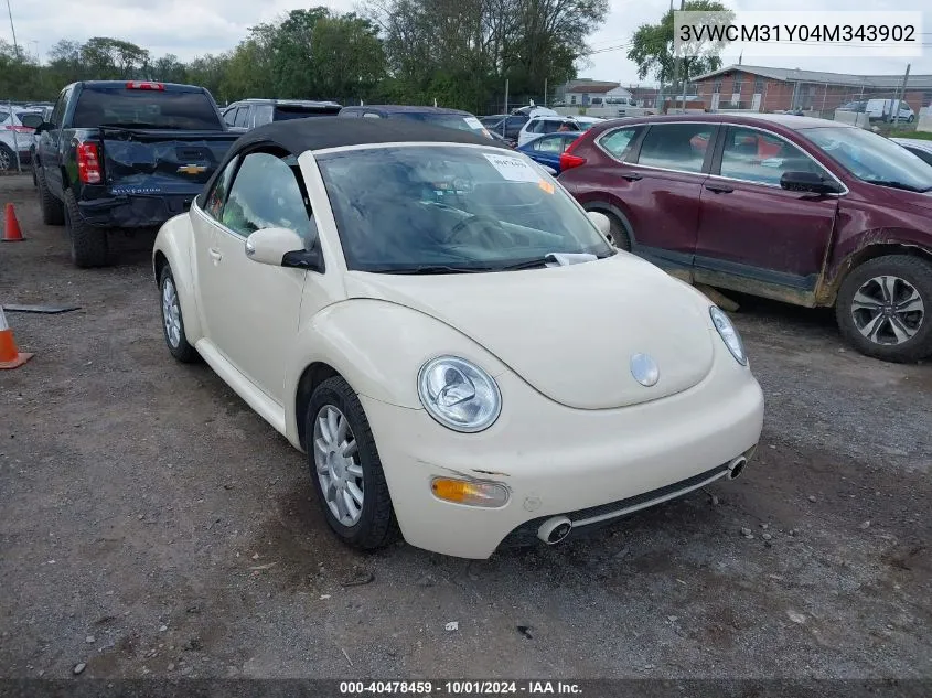 3VWCM31Y04M343902 2004 Volkswagen New Beetle Gls