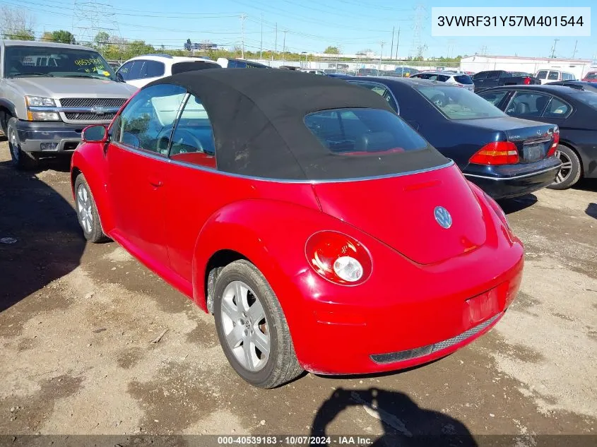 3VWRF31Y57M401544 2007 Volkswagen New Beetle 2.5