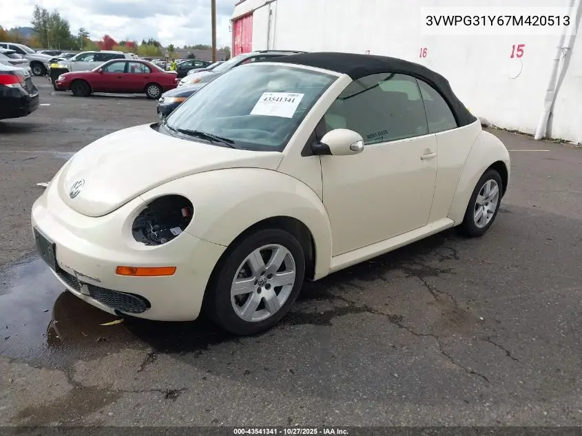 3VWPG31Y67M420513 2007 Volkswagen New Beetle 2.5