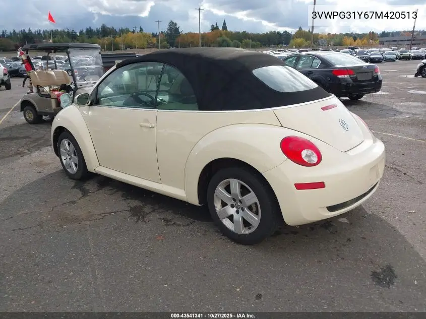 3VWPG31Y67M420513 2007 Volkswagen New Beetle 2.5