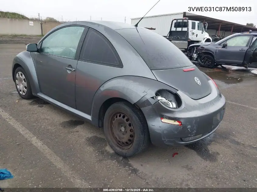 3VWEG31C87M508913 2007 Volkswagen New Beetle 2.5