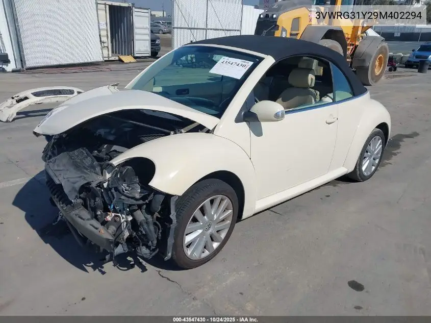 3VWRG31Y29M402294 2009 Volkswagen New Beetle 2.5L