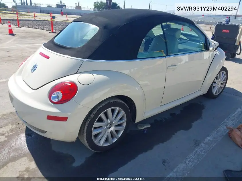 3VWRG31Y29M402294 2009 Volkswagen New Beetle 2.5L