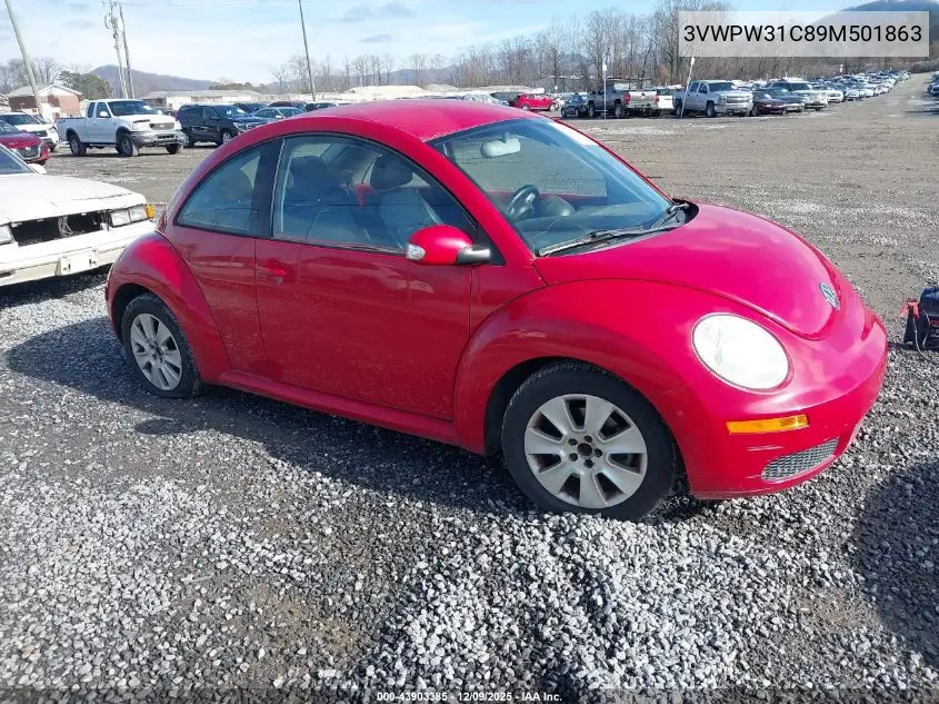 3VWPW31C89M501863 2009 Volkswagen New Beetle 2.5L