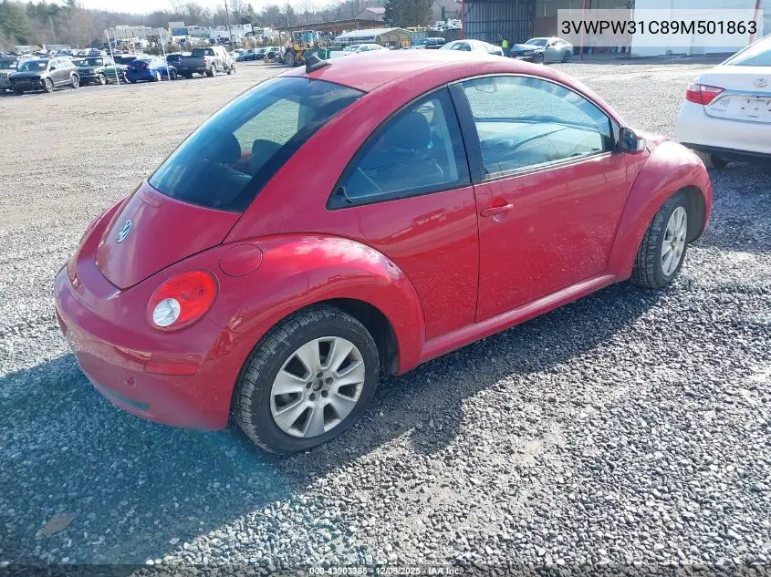 3VWPW31C89M501863 2009 Volkswagen New Beetle 2.5L
