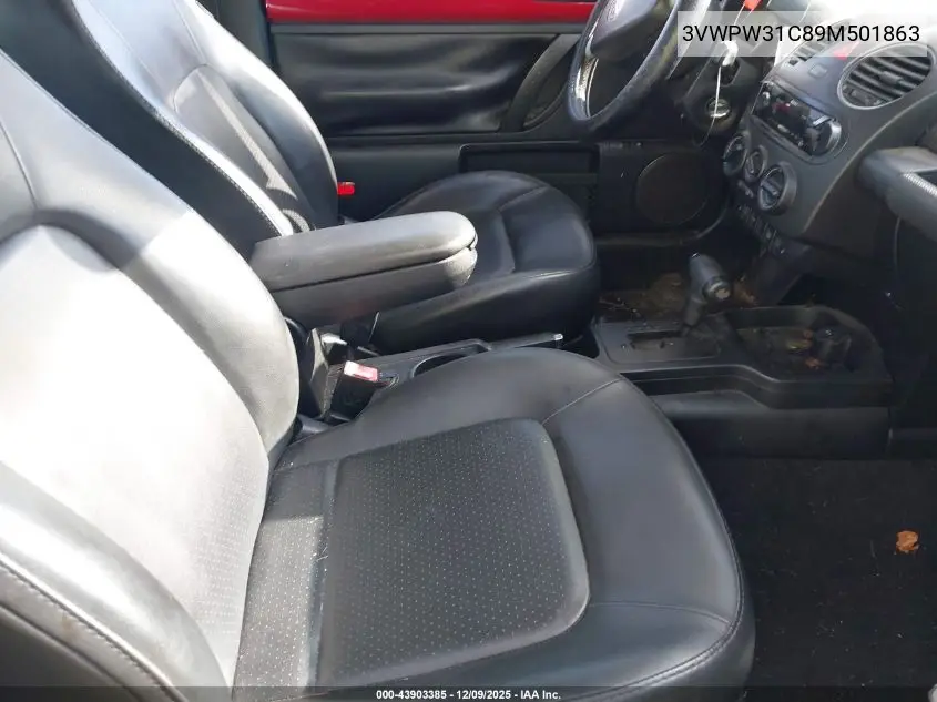 3VWPW31C89M501863 2009 Volkswagen New Beetle 2.5L