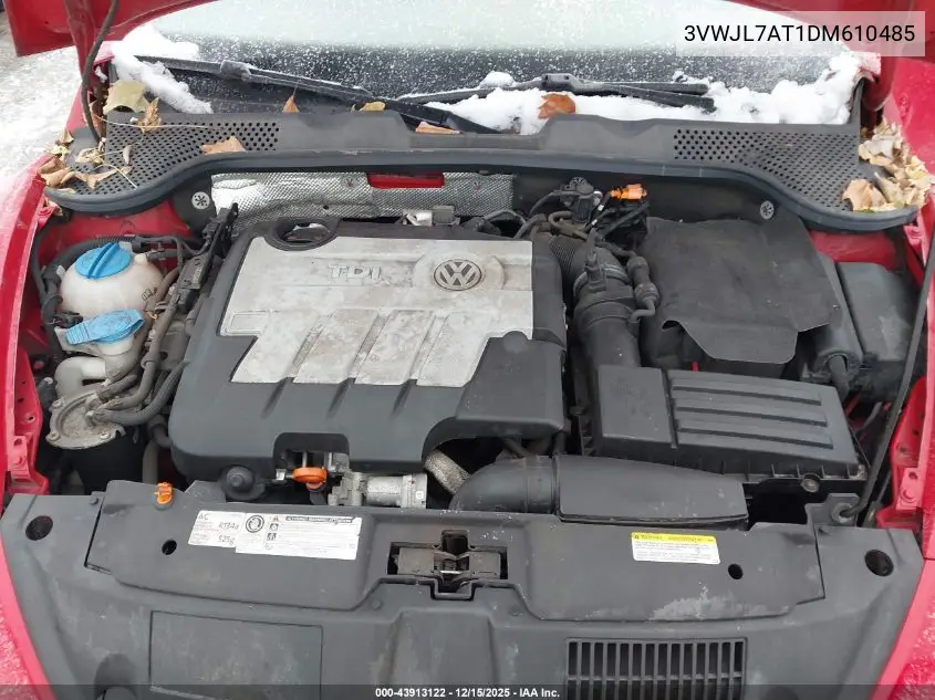 3VWJL7AT1DM610485 2013 Volkswagen Beetle 2.0L Tdi