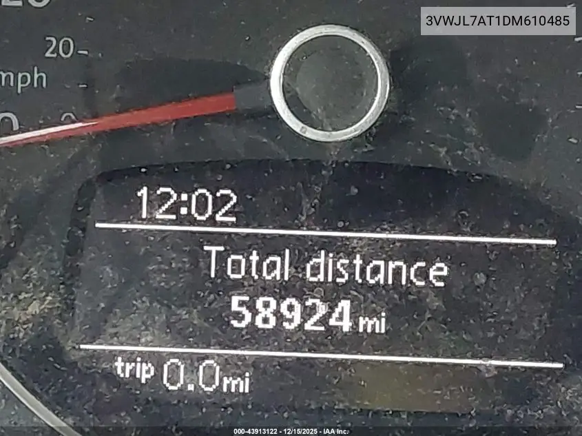 3VWJL7AT1DM610485 2013 Volkswagen Beetle 2.0L Tdi