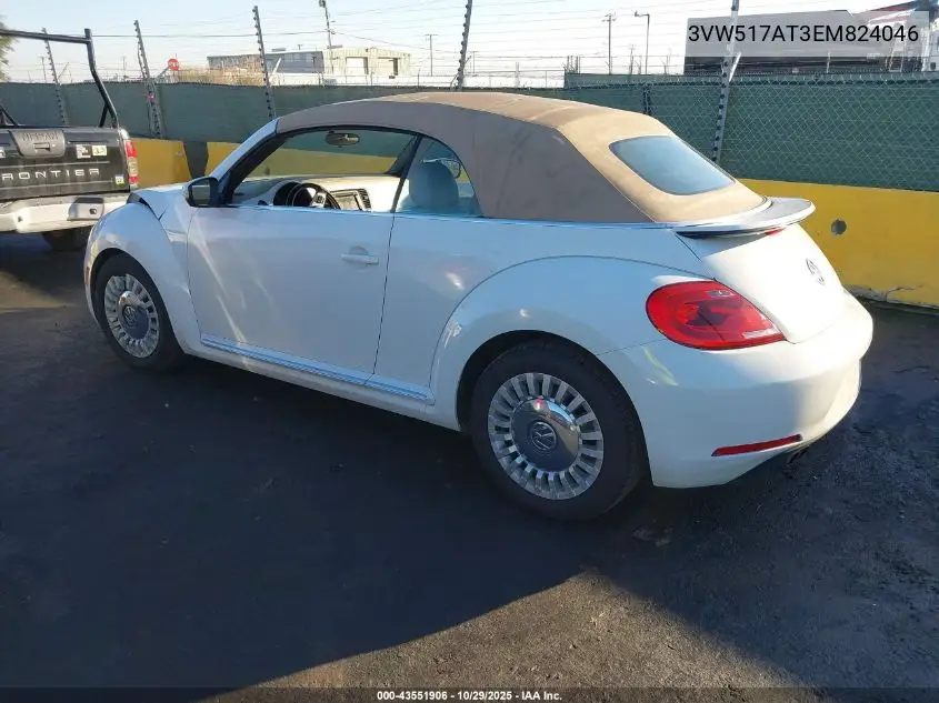 3VW517AT3EM824046 2014 Volkswagen Beetle 1.8T