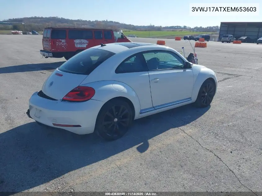 3VWJ17ATXEM653603 2014 Volkswagen Beetle 1.8T
