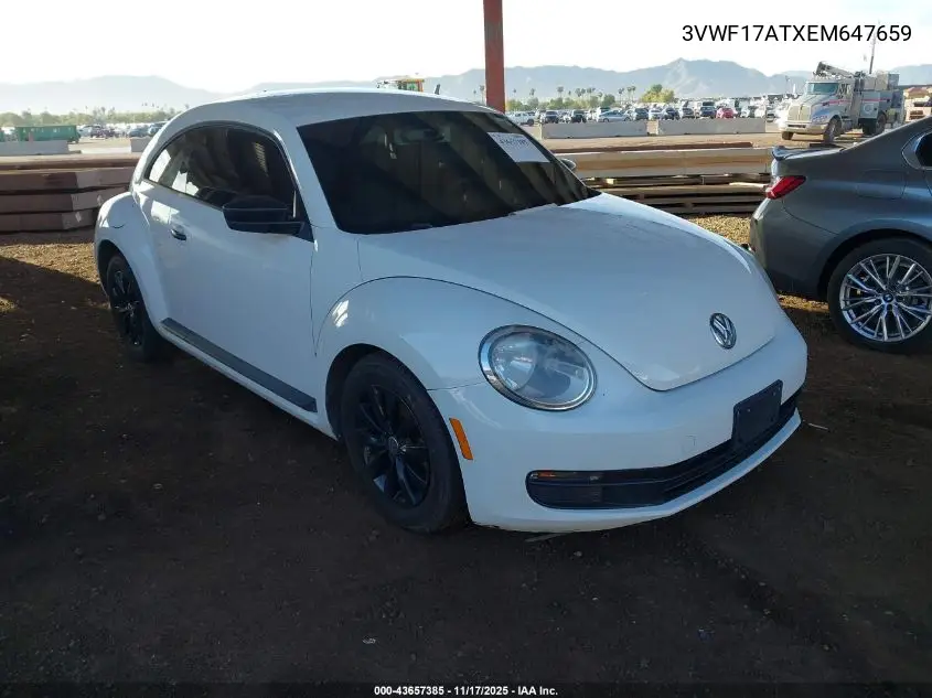 3VWF17ATXEM647659 2014 Volkswagen Beetle 1.8T Entry