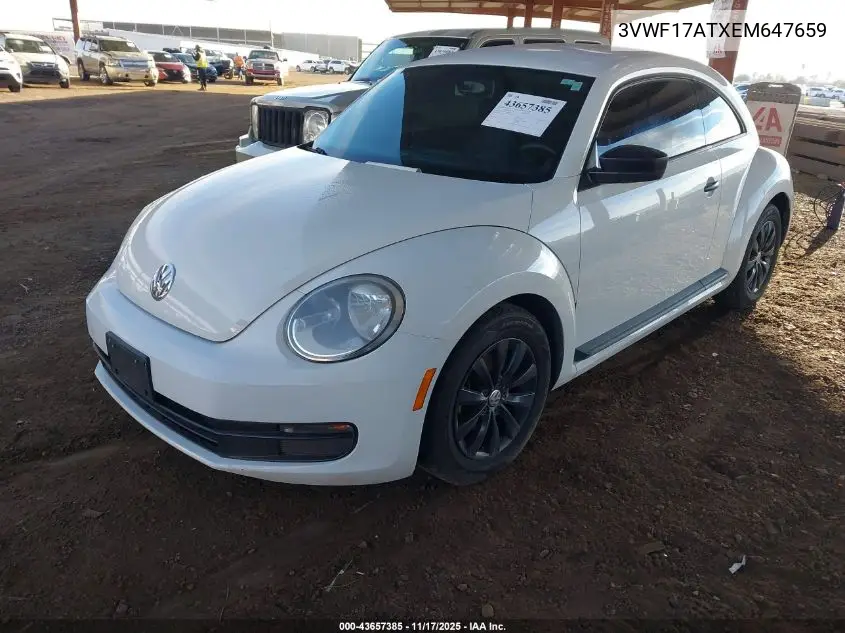 3VWF17ATXEM647659 2014 Volkswagen Beetle 1.8T Entry
