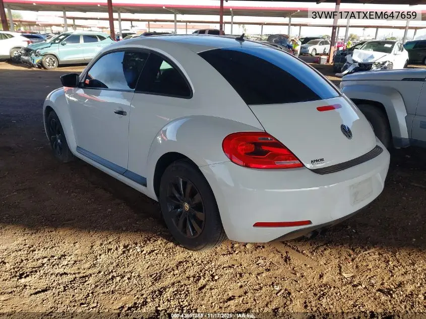 3VWF17ATXEM647659 2014 Volkswagen Beetle 1.8T Entry