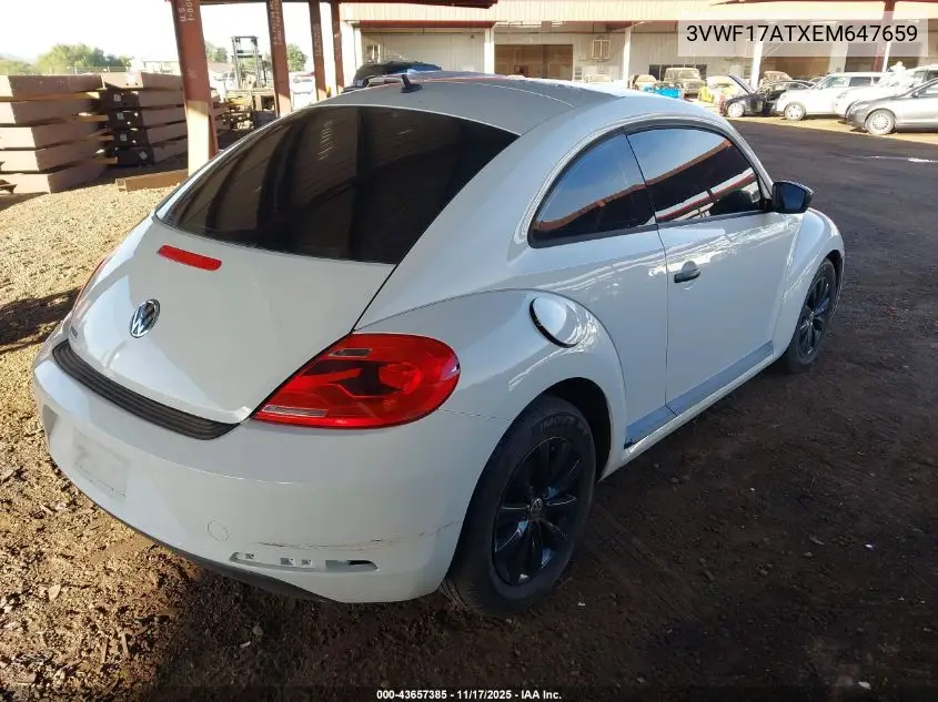 3VWF17ATXEM647659 2014 Volkswagen Beetle 1.8T Entry