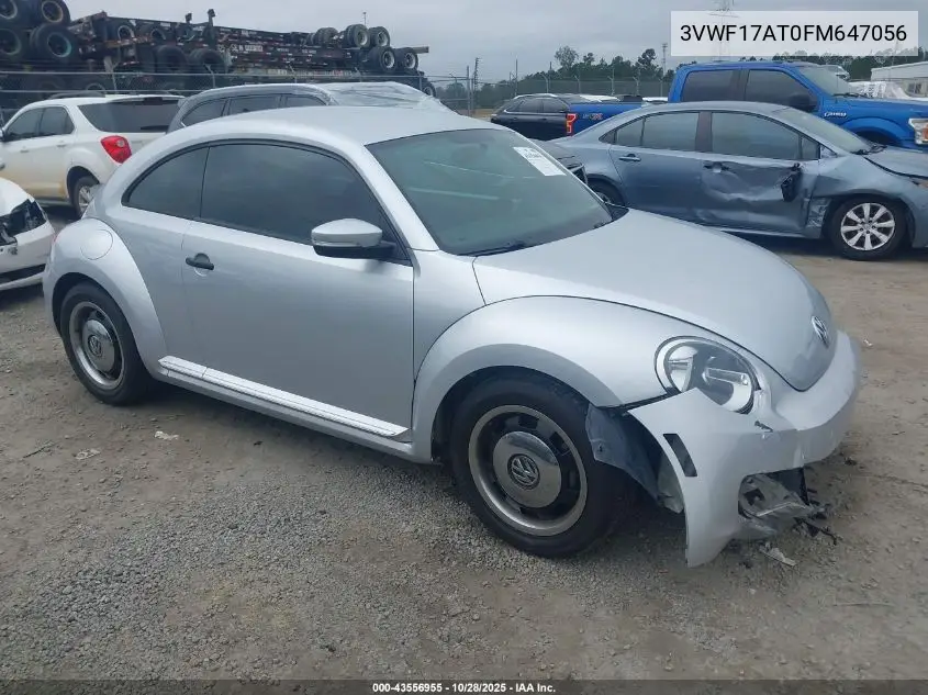 3VWF17AT0FM647056 2015 Volkswagen Beetle 1.8T Classic