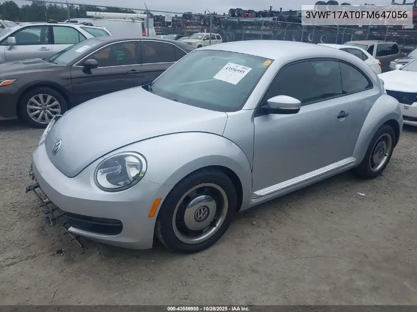 3VWF17AT0FM647056 2015 Volkswagen Beetle 1.8T Classic