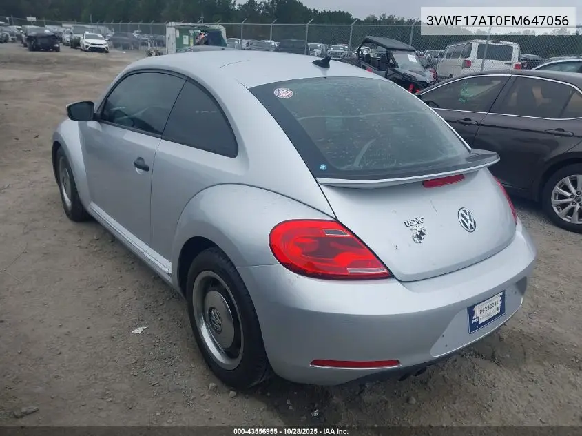 3VWF17AT0FM647056 2015 Volkswagen Beetle 1.8T Classic