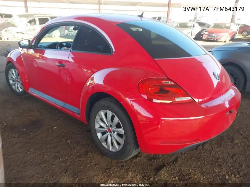 3VWF17AT7FM643179 2015 Volkswagen Beetle 1.8T Fleet Edition