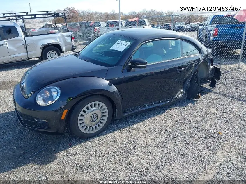 3VWF17AT2GM637467 2016 Volkswagen Beetle 1.8T Classic